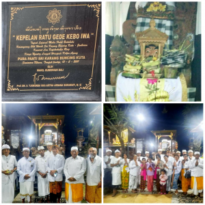 Di hari suci SARASWATI Komunitas Bali Poleng melakukan Dharma Yatra ke Pura Panti Sri Karang Buncing Kuta.