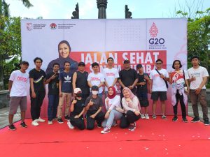 Dukung KTT G20, Komunitas Mahasiswa Bali dan Pemuda Adakan Giat Jalan Santaiserta Senam Zumba.