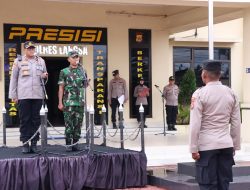 Kapolres Langsa Dan Dandim 0104/Atim Pimpin Apel Siaga Jelang 4 Desember