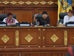 Pointer Deseminasi Hasil Sensus Berencana Sumber Daya Bali Berbasis Desa Adat, di Gedung Wiswa Sabha Utama Kantor Gubernur Bali .