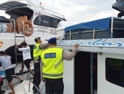 Gelar Patroli Jalan Kaki, Polairud Polresta Denpasar Antisipasi Gangguan Kamtibmas