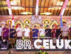 Bupati Giri Prasta saat menghadiri puncak HUT ST. Kartika Krama Duta Yowana ke-53, Banjar Celuk