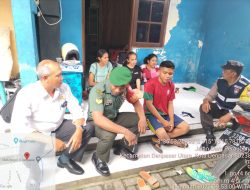 Sambangi Warga Binaan, Ini Yang Disampaikan Bhabinkamtibmas Desa Peguyangan Kaja