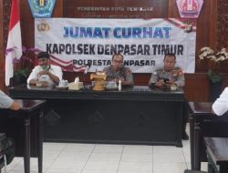 Jumat Curhat, Kapolsek Denpasar Timur (Dentim) Dengar Langsung Keluhan Warga