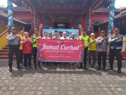 Kunjungi Konco Cao Fuk Miao, Ini Yang Disampaikan Saat Jumat Curhat Ke Kapolsek Denpasar Utara