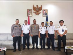 Kapolsek Benoa Kunjungi Kepala Kantor Kesyahbandaran Dan Otoritas Pelabuhan Benoa
