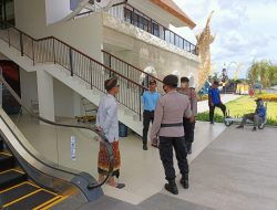 Satuan Pengamanan Obyek vital Polresta Denpasar sasar kawasan Pelabuhan Sanur.