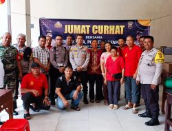 Kapolsek Kuta Bersama Personil Kunjungi Pengurus Vihara Dhamayana Rangkaian Program Jumat Curhat