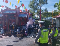 Polsek Kuta Selatan Amankan Perayaan Imlek Klenteng Cow Eng Bio Di Tanjung Benoa