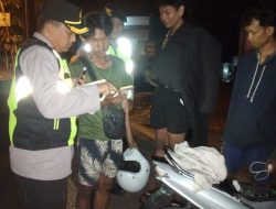 Tangkal Aksi Balap Liar Dan Kejahatan Jalanan Kapolsek Denpasar Barat Pimpin Langsung Patroli Wilayah.