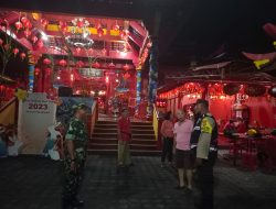Polsek Denpasar Utara Pengamanan Ibadah Persembahyangan Tahun Baru IMLEK 2574 Kongzili