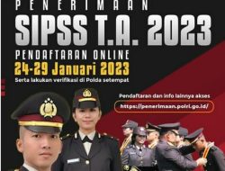 Polri Kembali Buka Penerimaan SIPSS Tahun Anggaran 2023.