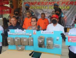 Sat Resnarkoba Polresta Denpasar Amankan Kurir dan Pemakai Narkoba Serta Berhasil sita 5 Kg Ganja Kering