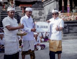 Bupati Badung Hadiri Melaspas dan Mendem Pedagingan di Pura Desa, Desa Adat Sekarmukti