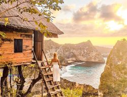 Sensasi wisata yang menakjubkan bersama keluarga di RUMAH POHON BATU MOLENTENG Nusa Penida .