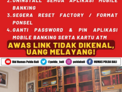 Polda bali menghimbau agar hati – hati mengklik atau mengakses media sosial