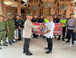 Polsek Densel Laksanakan Apel Konsolidasi Bersama Sipandu Beradat Desa Adat Pedungan