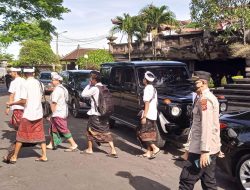 Polsek Denpasar Timur (Dentim) Melaksanakan Pengamanan Kegiatan Pembukaan Bulan Bahasa Bali ke V Tahun 2023