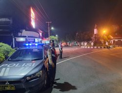 Giat KRYD Unit Turjawali samapta Polresta Denpasar untuk Pastikan Keamanan Wilayah di seputaran QR Denbar