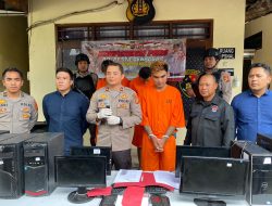 Polsek Denpasar Selatan Amankan Pelaku Pencurian Komputer Dan Outdoor AC