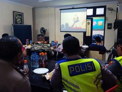 Polsek Kuta Ajak Warga Nobar Pagelaran Wayang Kulit Dengan Lakon Wahyu Makutharama
