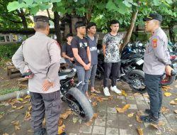 Cegah Gangguan Kamtibmas, Kapolsek Denpasar Utara Larang Pemotor Pakai Knalpot Brong Masuk Ke Gor Ngurah Rai