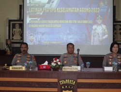 Jelang Ops Keselamatan Agung 2023 Polresta Denpasar Gelar Latpraops