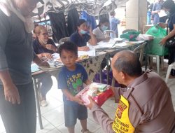 Bhabinkamtibmas Desa Sumerta Kaja Laksanakan Pemantauan Terhadap Kegiatan Posyandu