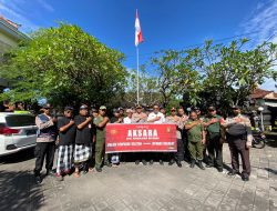 Polsek Densel Laksanakan Apel Konsolidasi Bersama Sipandu Beradat Desa Pemogan