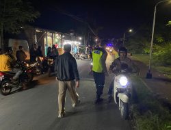 Polsek Densel Laksanakan Patroli KRYD Sabtu Malam Cegah Kriminalitas Jalanan