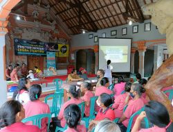 Memperingati Hari Gizi Nasional ke-63, Bhabinkamtibmas Polsek Denpasar Timur (Dentim) Hadiri Giat Posyandu Dan Sosialisasi Makanan Sehat