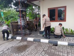 Digertak Selasih, Polsek Denpasar Barat Upayakan Kebersihan Kantor