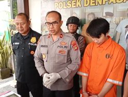Curi Motor, Karyawan Minimarket Di Amankan Polsek Denpasar Timur