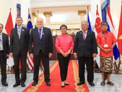 GUBERNUR BALI, MENTERI PUPR, MENLU RI, PRESIDEN WORLD WATER COUNCIL & VICE – PRESIDENT OF THE WORLDWATER COUNCIL BAHAS KESIAPAN BALI SEBAGAI TUANRUMAH WORLD WATER FORUM KE-10