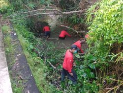 Jelang Peringatan HUT Kota Denpasar Ke 235 Tahun, Desa Peguyangan Kaja Lakukan Kerja Bakti Serentak