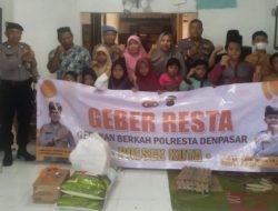 Geber Resta Polsek Kuta Serahkan Bantuan Sembako Kepada Yayasan Sosial Wujud Peduli Kemanusiaan
