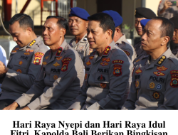 Sambut Hari Raya Nyepi dan Hari Raya Idul Fitri, Kapolda Bali Berikan Bingkisan kepada PNPP Polda Bali