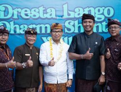 Sekda Wayan Adi Arnawa menghadiri acara Dresta Lango Dharma Shanti XVII Desa Adat Bualu Tahun 2023