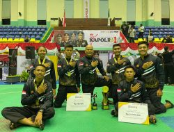 Raih Juara Umum TNI-Polri, Kontingan Polda Bali Dalam Kejurnas Pencak Silat Kapolri Cup 2023.