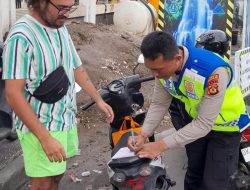 Sehari Polresta Denpasar Keluarkan 77 Surat Tilang