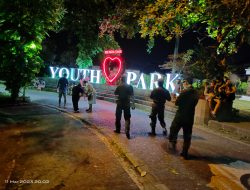 Desa Dauh Puri Kaja Laksanakan Giat Patroli Dialogis Pantau Sejumlah  Fasilitas Umum Lapangan dan Taman Kota Lumintag