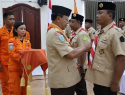 BASARNAS BALI KUKUHKAN SAKA PRAMUKA SAR KWARTIR CABANG KOTA DENPASAR