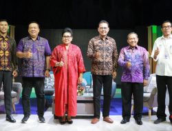 Ny. Putri Koster sebagai narasumber dalam dialog interaktif di TVRI BALI.