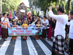 Karnaval Ogoh-Ogoh Anak TK dan PAUD Meriahkan Kasanga Festival 2023