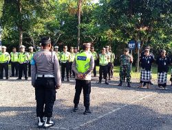 Apel Kesiapan Personil Polsek Denpasar Timur (Dentim) Dalam Pengamanan Melasti