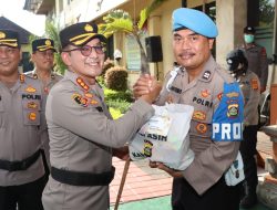 Sambut Hari Raya Nyepi dan Bulan Ramadhan, Personel Polresta Denpasar Terima Talikasih