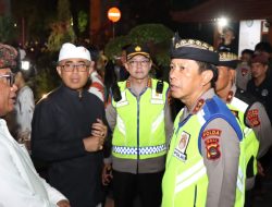 Kapolresta Denpasar Dampingi Kapolda Bali Pengamanan Pawai Ogoh-ogoh Di Kawasan Catur Muka 