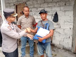 Polsek Denpasar Timur Serahkan BanSos Kemanusiaan Kepada Masyarakat Kurang Mampu