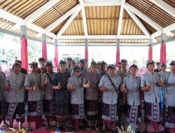 Sekda Badung Wayan Adi Arnawa menghadiri Rapat Penyusunan Program Kerja Majelis Alit Subak Kecamatan Abiansemal dan Petang