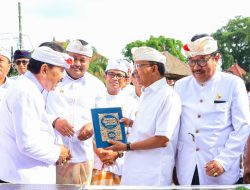 Gubernur Wayan Koster, Tjok Oka Sukawati Resmikan Pasar Rakyat Tematik Wisata UBUD Didampingi Bupati GIANYAR